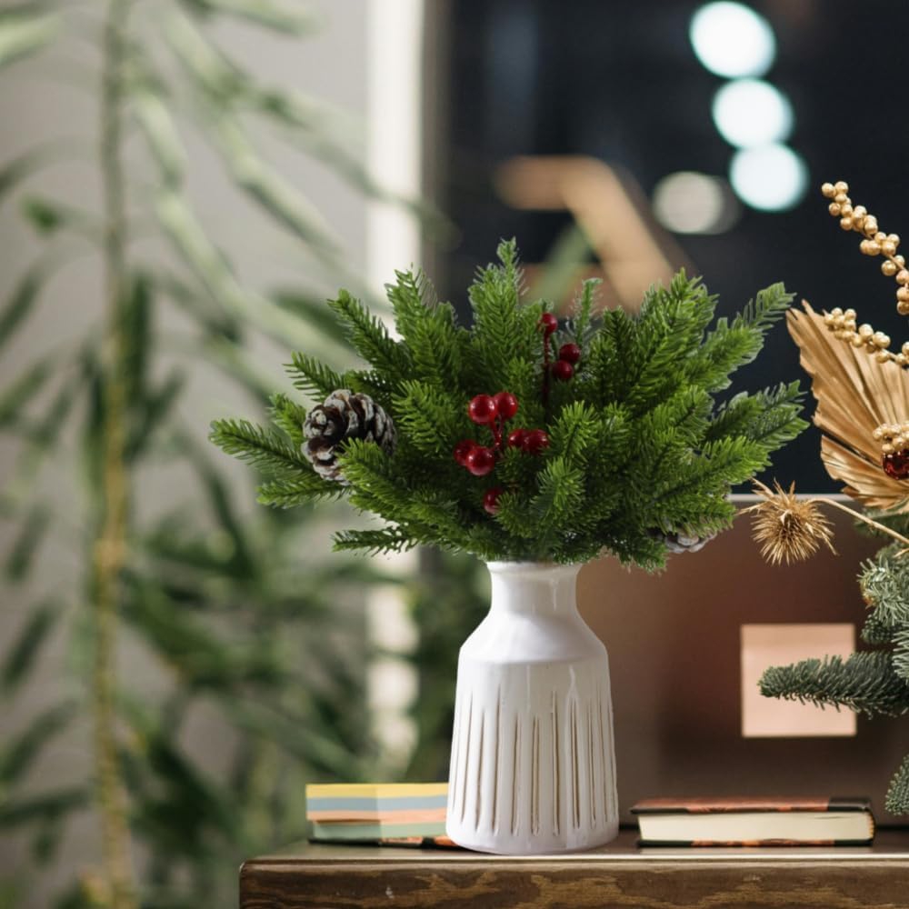 Desk Setup Plants - 20/50Pcs Künstliche Pflanzen Weihnachten Baum Hause