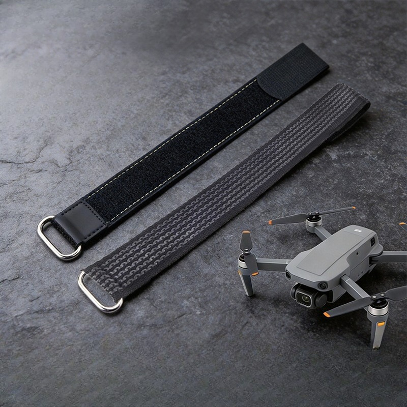 Cable Velcro Strap - Maßgefertigte Drohnen-Akku-Gurte Rutschfeste Klettverschluss-Kabelbinder Umkehrbare Schnalle