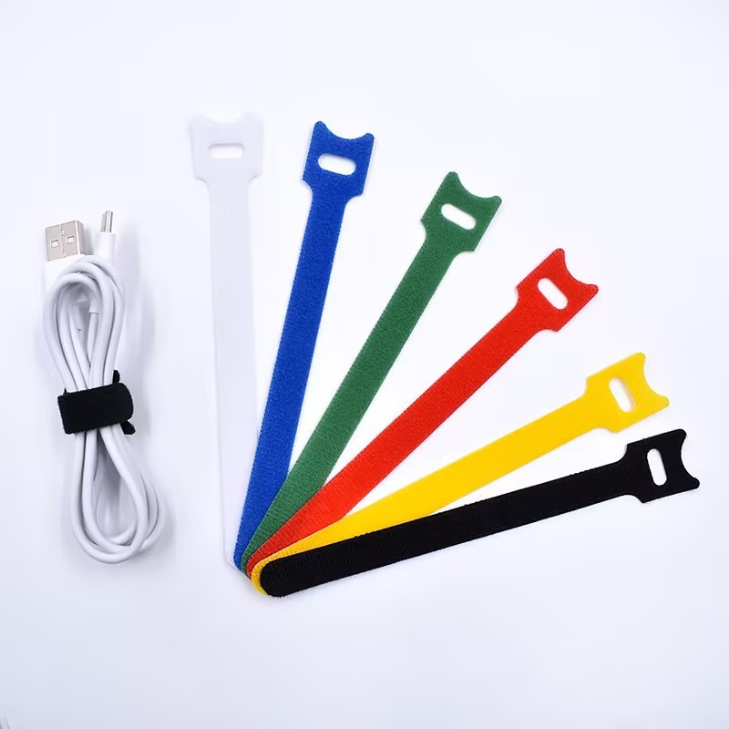 Cable Velcro Strap - 10 Stück Kabelbinder, selbstklebende Kabelbinder mit