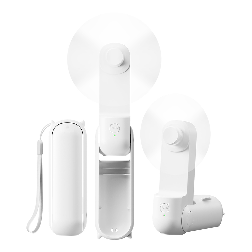 Desk Setup Gear - Niedlicher Mini-Handventilator USB Notfall-Powerbank Desktop Büro
