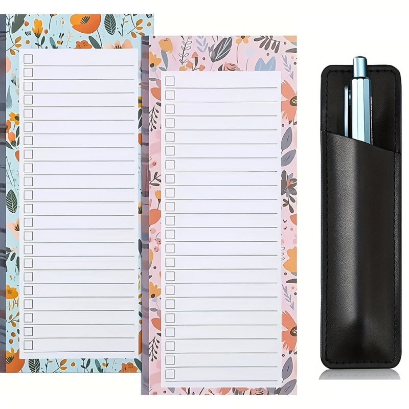 Pen Cup Magnetic - 3 Stück, 2 magnetische Einkaufslistenblöcke und