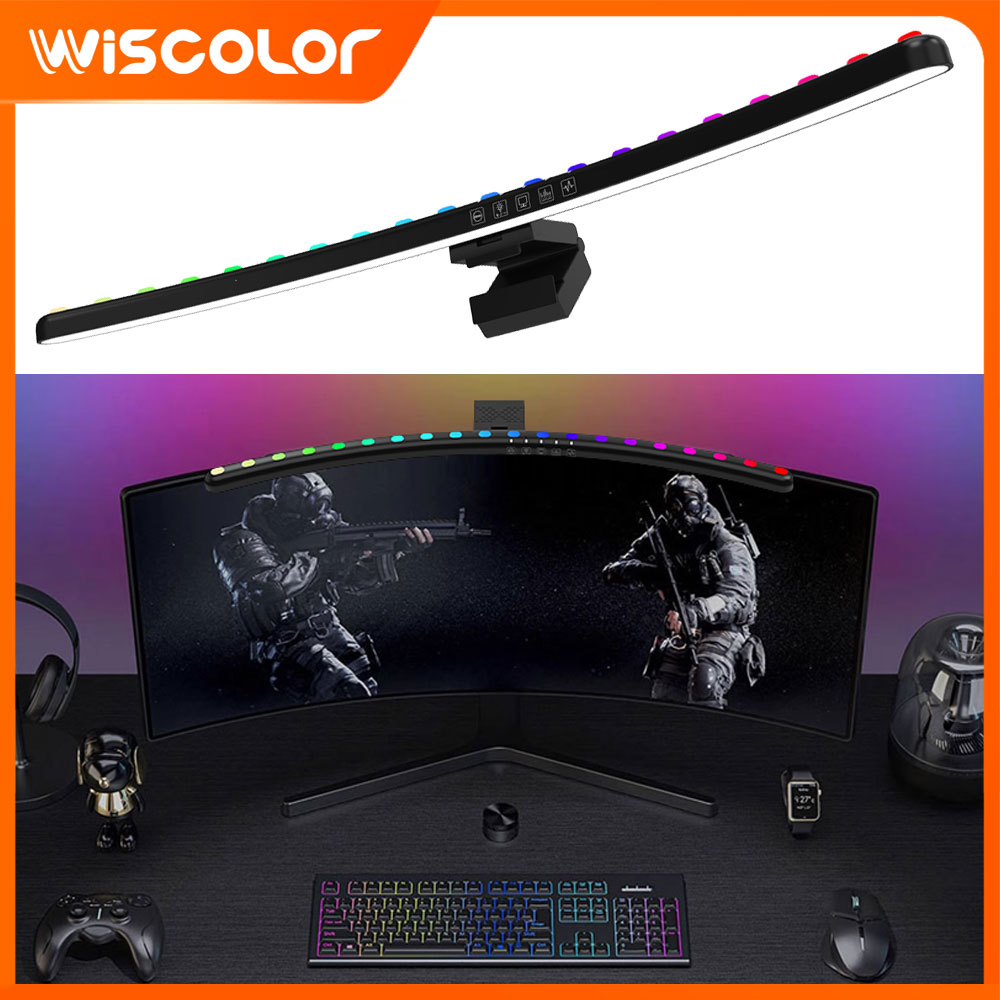 Desk Setup No Monitor - RGB Smart WLAN-Setup Monitor-Lichtleiste Raumdekoration LED-Leuchten