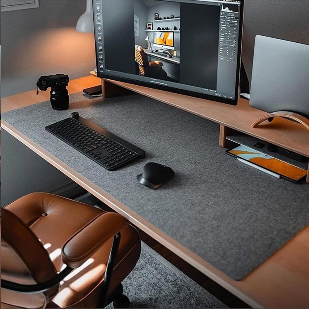 Desk Setup Rug - Filz-Schreibtischunterlage, Computermatte für den Schreibtisch (31,5