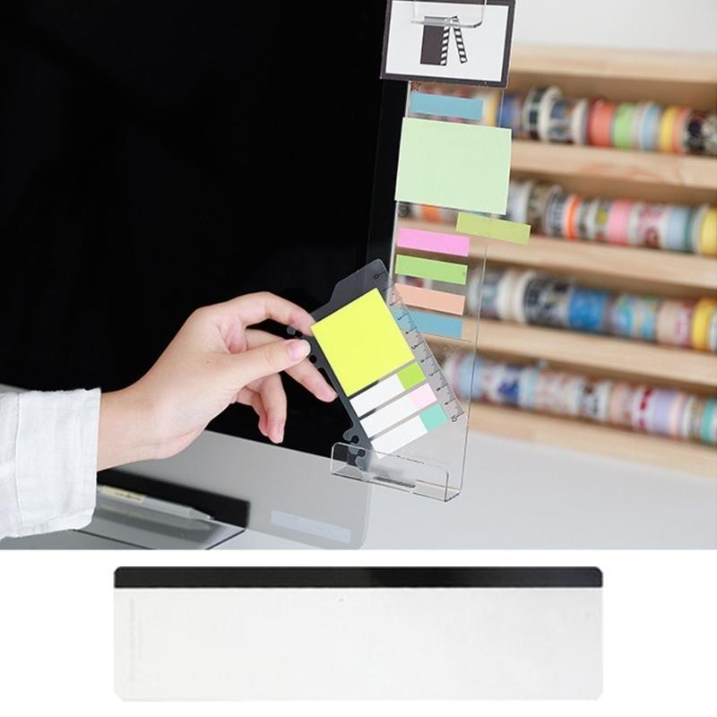 Sticky Memo Holder - 652F Monitore Memoboard Transparente Computermonitore Memoboard
