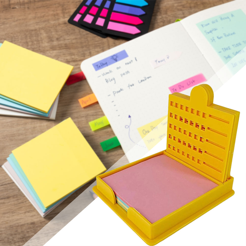 Sticky Memo Holder - Sticky-Notizset, tragbarer, sicherer Sticky-Notizhalter für Schüler