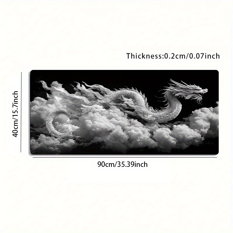 Schwarz-Weißes Drachen-Gaming- – Desk Setup Black And White Bewertung und Preis