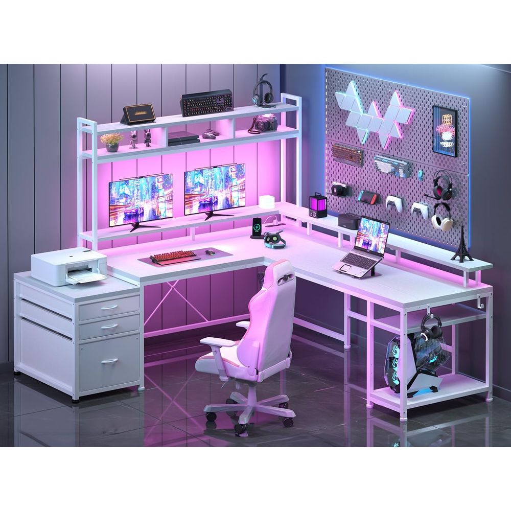 104-Zoll L-förmiger Schreibtis – Desk Setup No Monitor Bewertung und Preis