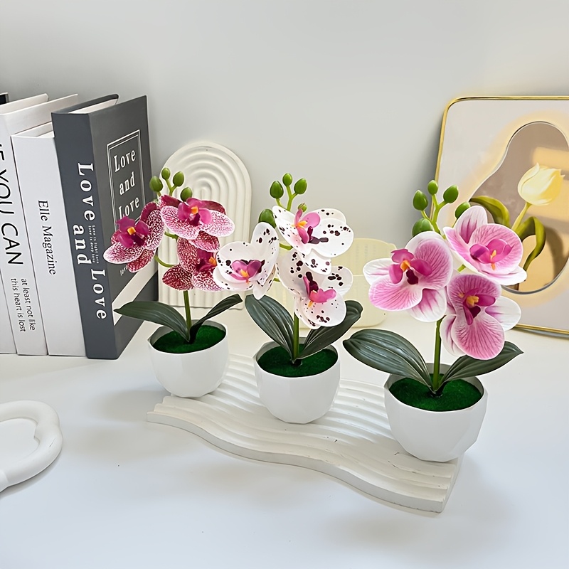 3 Stück Künstliche Phalaenopsi – Desk Setup Plants Bewertung und Preis