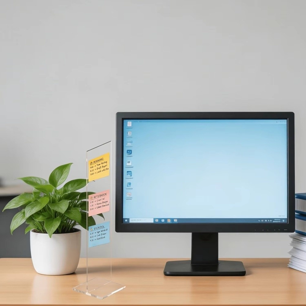 Acryl-Memo-Nachrichtentafel, a – Sticky Memo Holder Bewertung und Preis