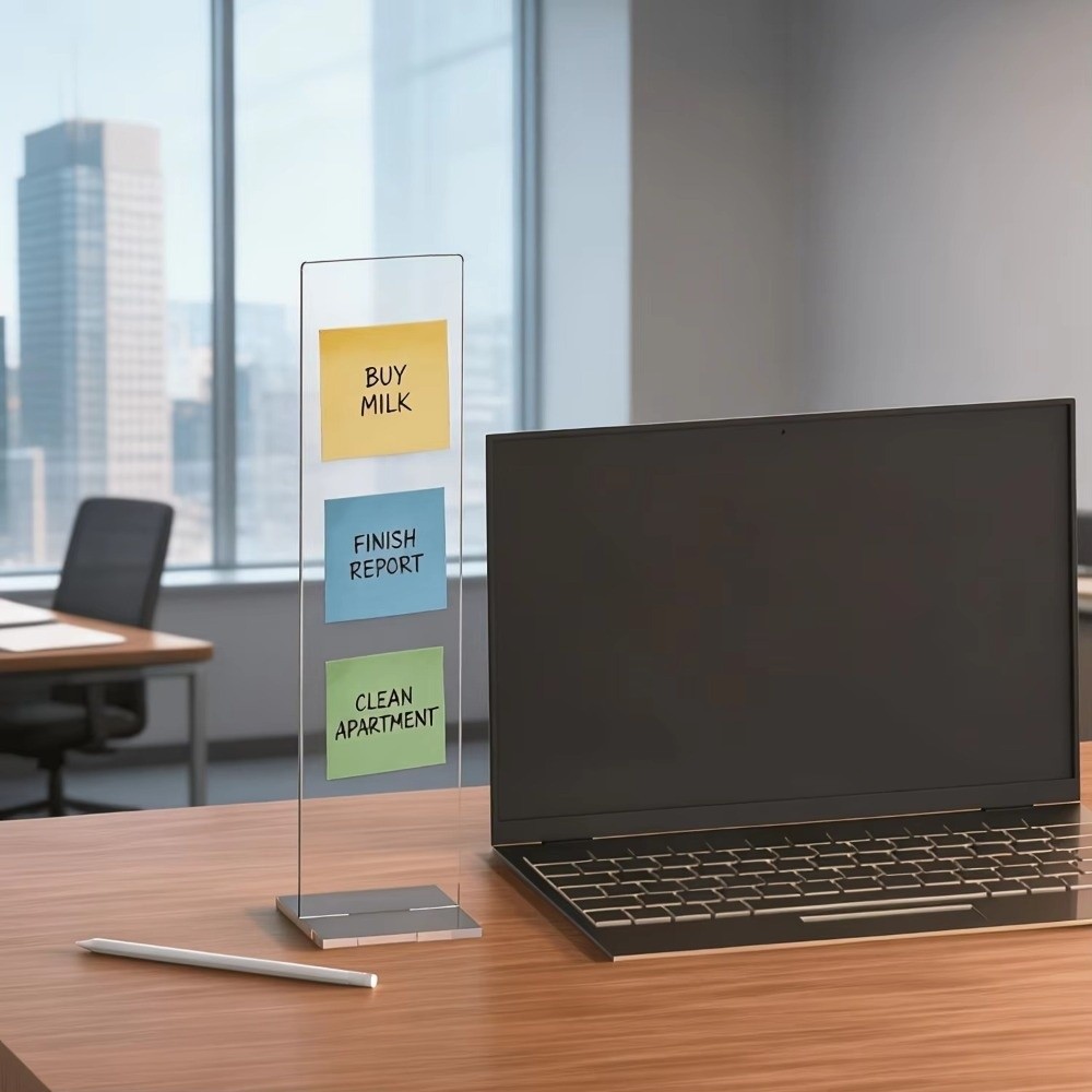 Acryl-Memo-Nachrichtentafel, a – Sticky Memo Holder Bewertung und Preis