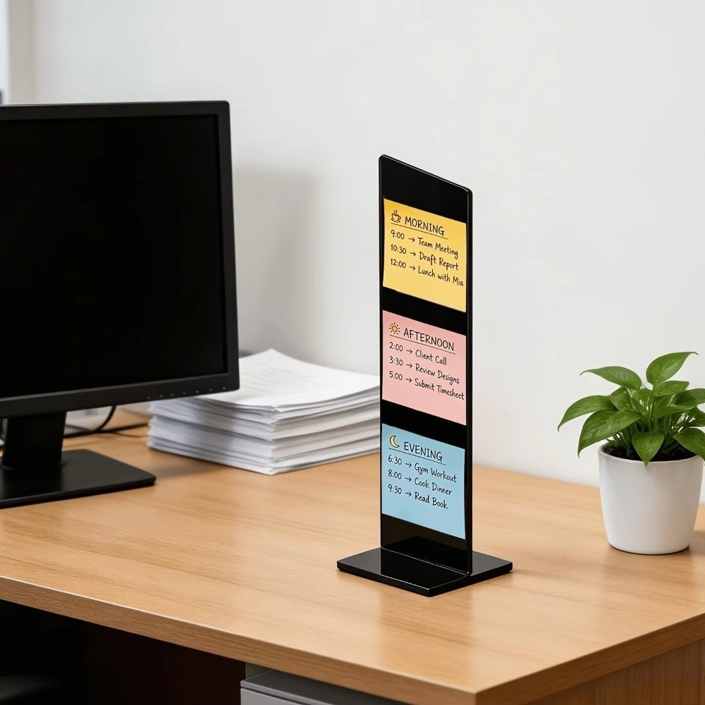 Acryl-Memo-Nachrichtentafel, a – Sticky Memo Holder Bewertung und Preis