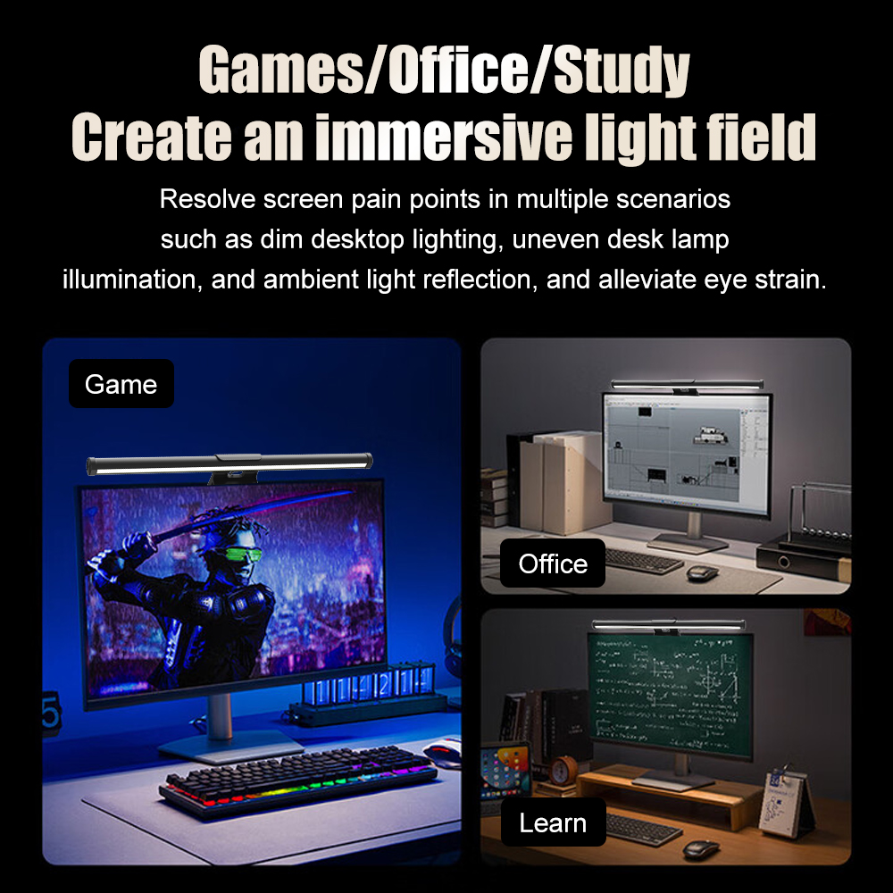 Dimmbare Monitor-Lichtleiste L – Desk Setup No Monitor Bewertung und Preis