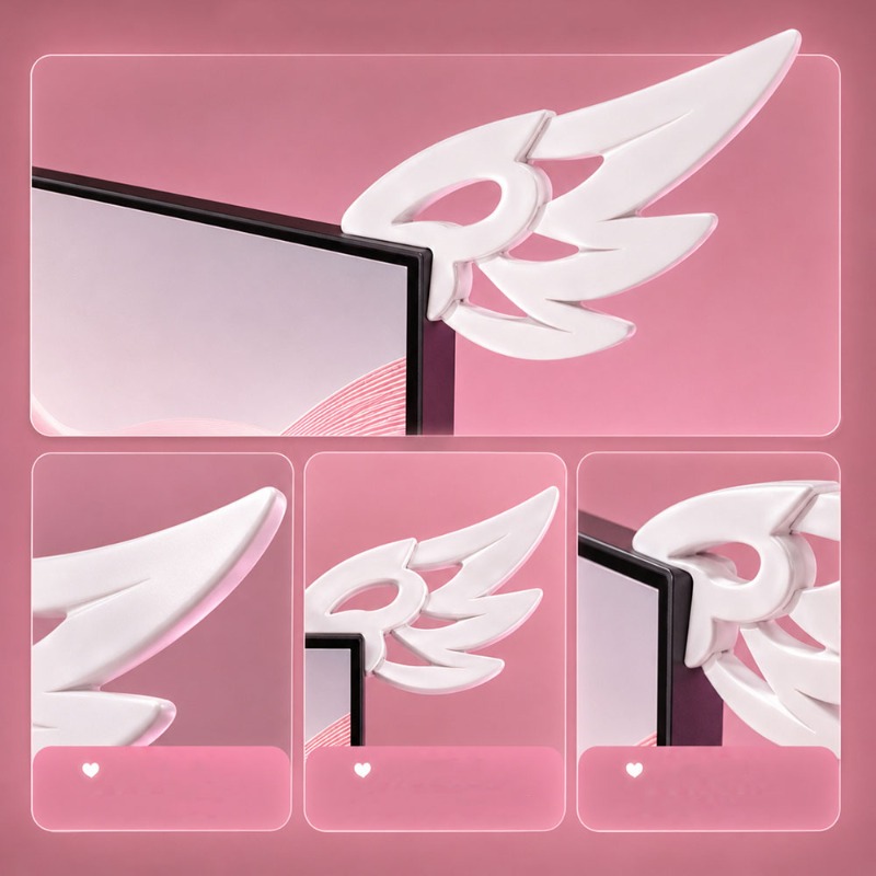 Kawaii 3D Flügel-Dekoration fü – Desk Setup No Monitor Bewertung und Preis
