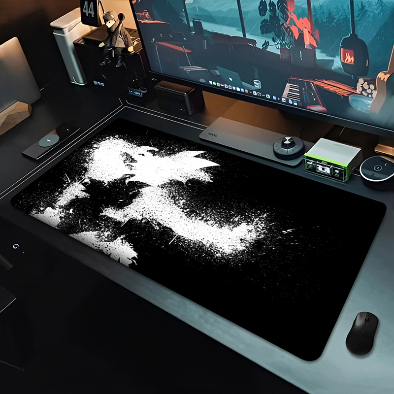 DBZ Schwarzes Anime-Mauspad Dr – Desk Setup Rug Bewertung und Preis
