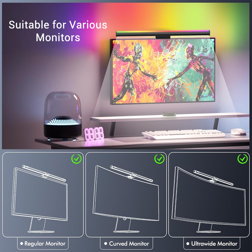 Bildschirm-Hängelampe Monitor- – Desk Setup No Monitor Bewertung und Preis