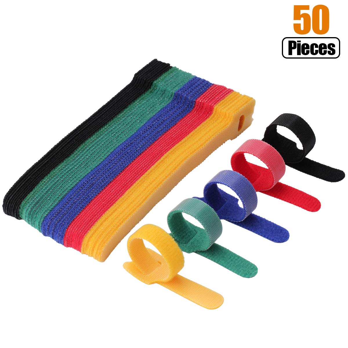50 stücke 12*150-300mm T-typ K – Cable Velcro Strap Bewertung und Preis