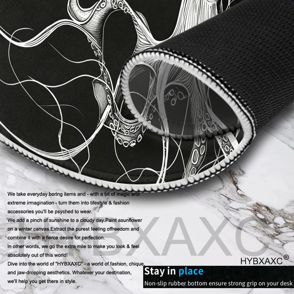 HYBXAXC Oktopus-Mauspad, Schwa – Desk Setup Black And White Bewertung und Preis