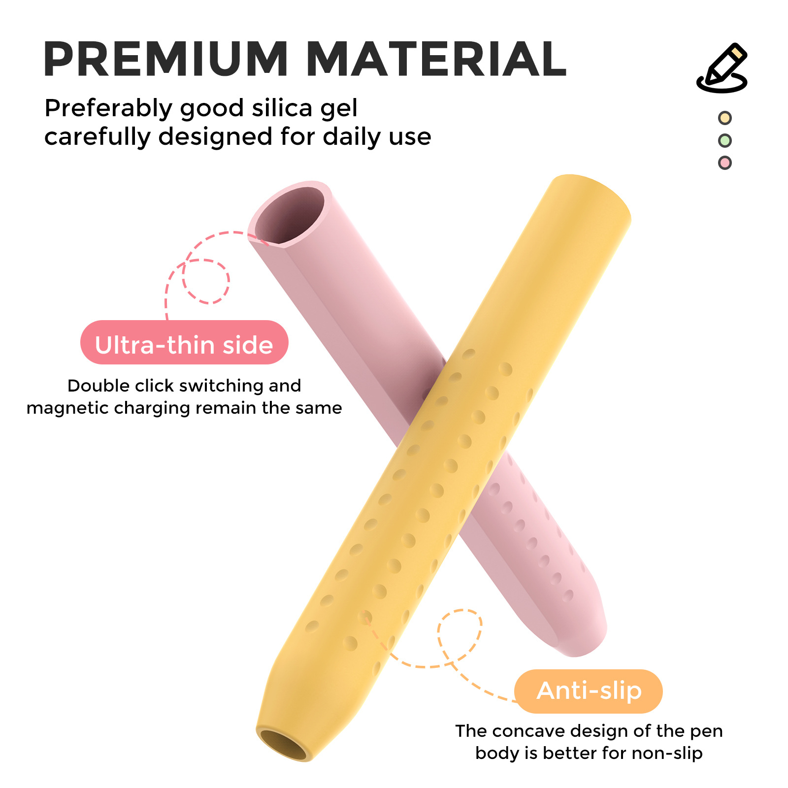 1PC Stylus Abdeckung für Apple – Pen Cup Magnetic Bewertung und Preis