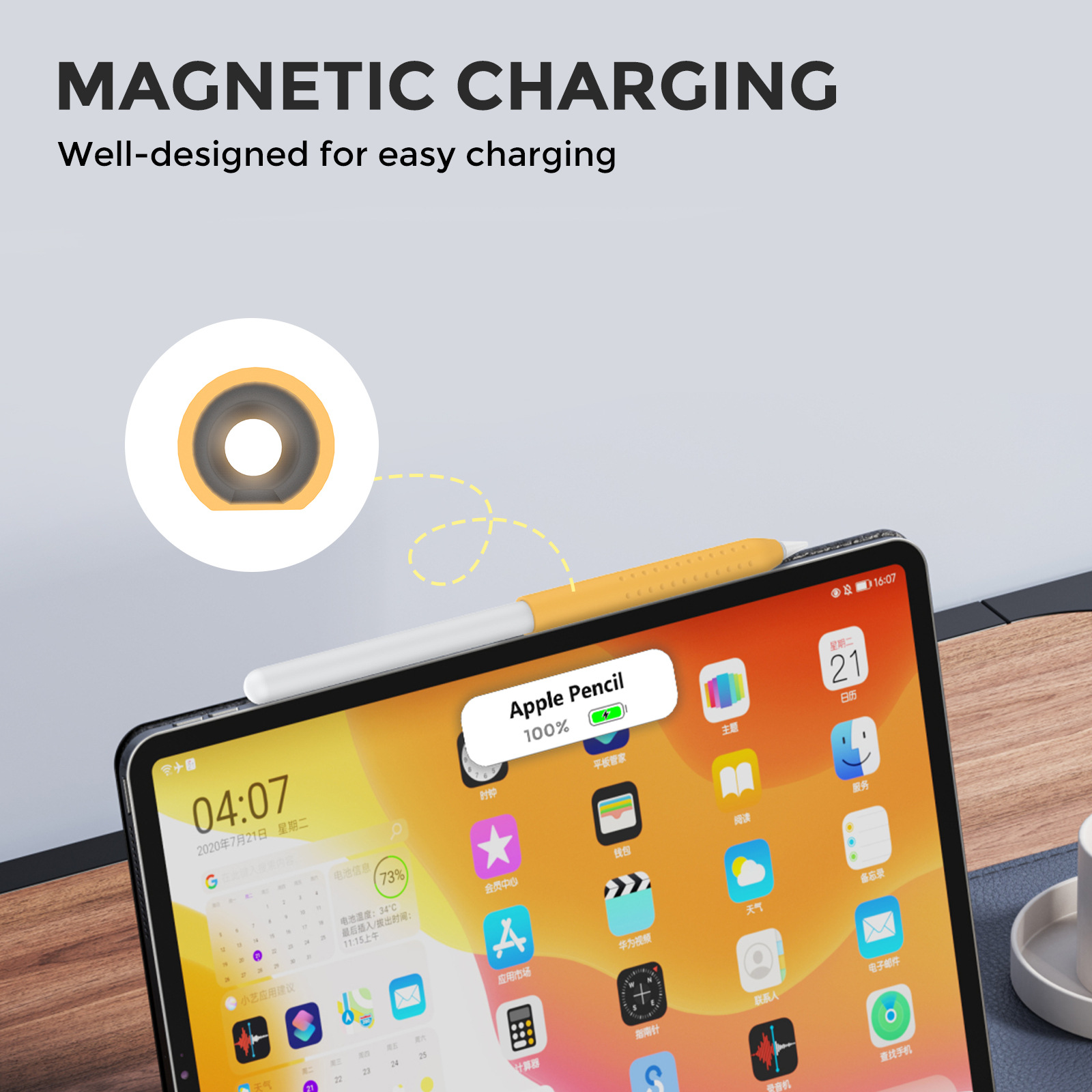 1PC Stylus Abdeckung für Apple – Pen Cup Magnetic Bewertung und Preis