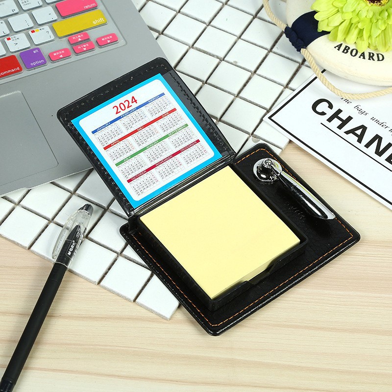 PU-Leder-Notizblock mit Haftno – Sticky Memo Holder Bewertung und Preis