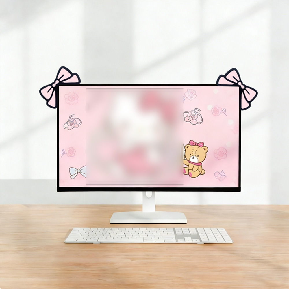 Niedliche Rosa Schleife Monito – Desk Setup No Monitor Bewertung und Preis