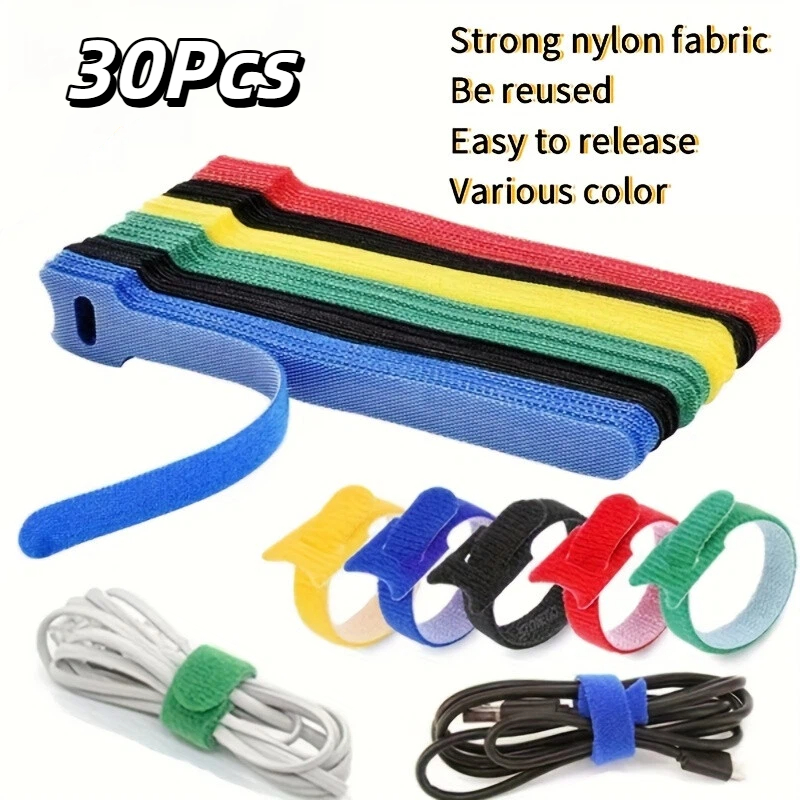 30 Stück Mehrfarbige Wiederver – Cable Velcro Strap Bewertung und Preis