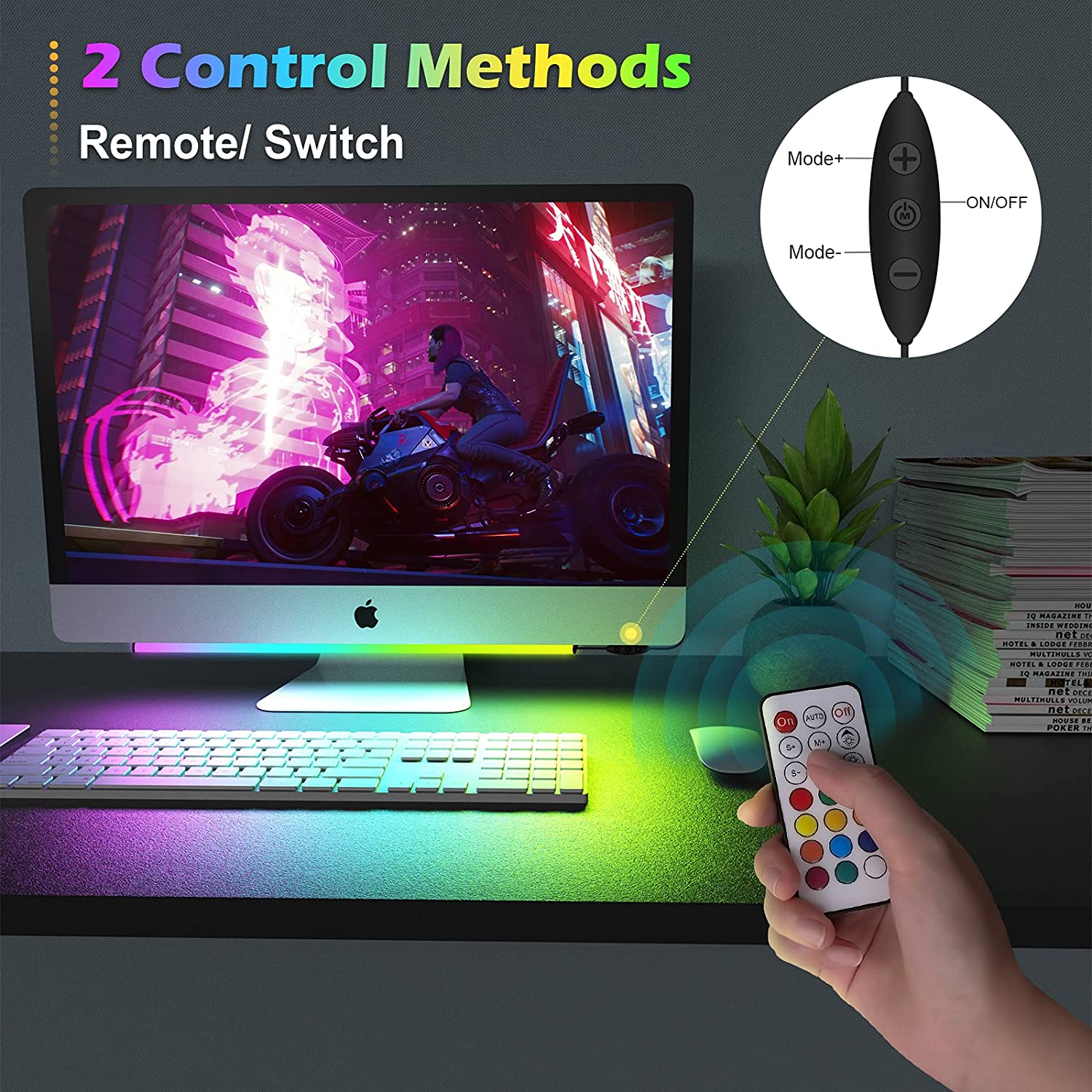 Unter Monitor Lichtleiste RGB  – Desk Setup No Monitor Bewertung und Preis